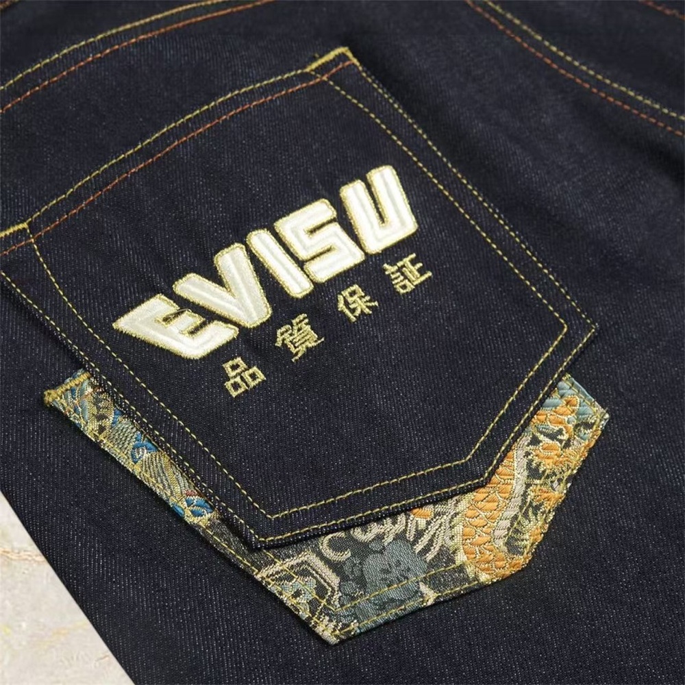 Evisu Men's Dark Blue Jeans - Picture 7 of 12